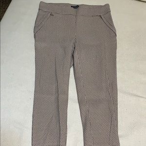 Pink/Black printed skinny dress pants